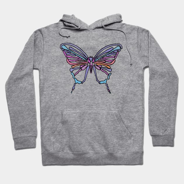 Butterfly skeleton Hoodie by mena rae